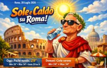 Meteo Roma, previsioni di oggi 20 Luglio 2026: poche nuvole