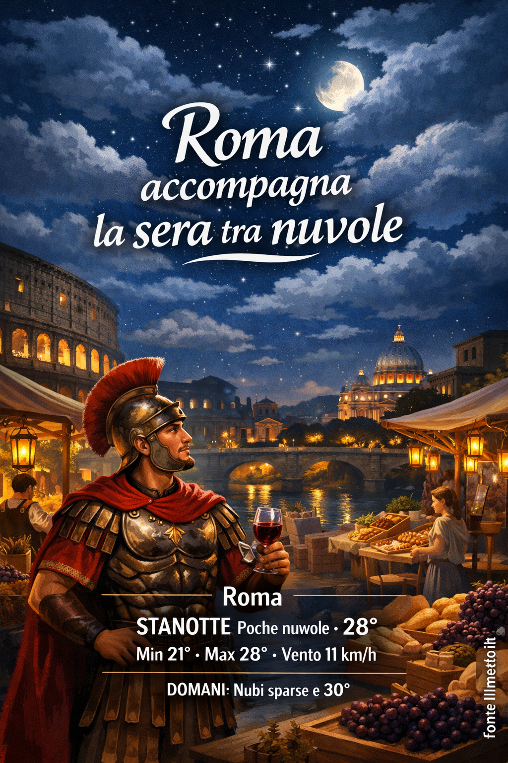 Storia meteo Roma notte - 23 Luglio 2026