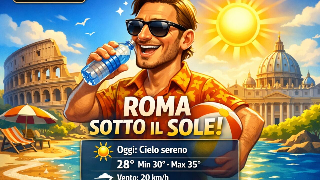 Meteo Roma, previsioni di oggi 29 Luglio 2026: cielo sereno