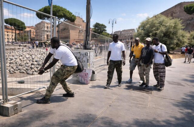 Minacce e tensioni al Colosseo: Quando youtuber e venditori africani si scontrano