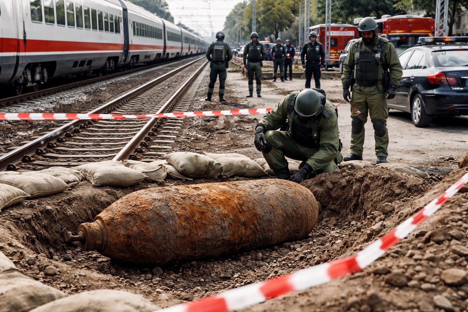 Ordigno bellico ferma i treni Roma-Napoli: un campanello d’allarme per la sicurezza