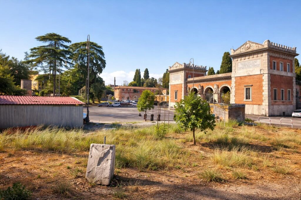 Piazza Verano: una nuova vita pedonale tra alberi e memorie