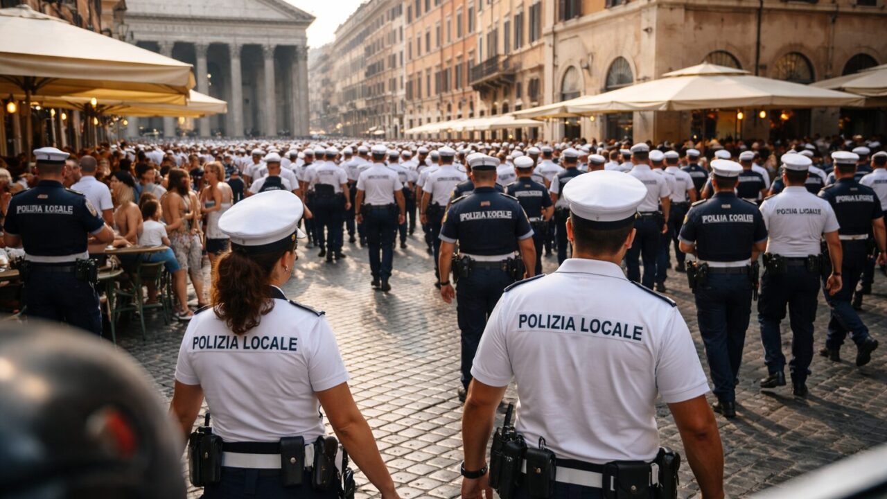 Potenziamento della sicurezza o mera illusione? I 100 vigili nel cuore di Roma