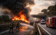 Raccordo Anulare in Fiamme: Roma Affronta le Emergenze tra Incendi e Calciomercato
