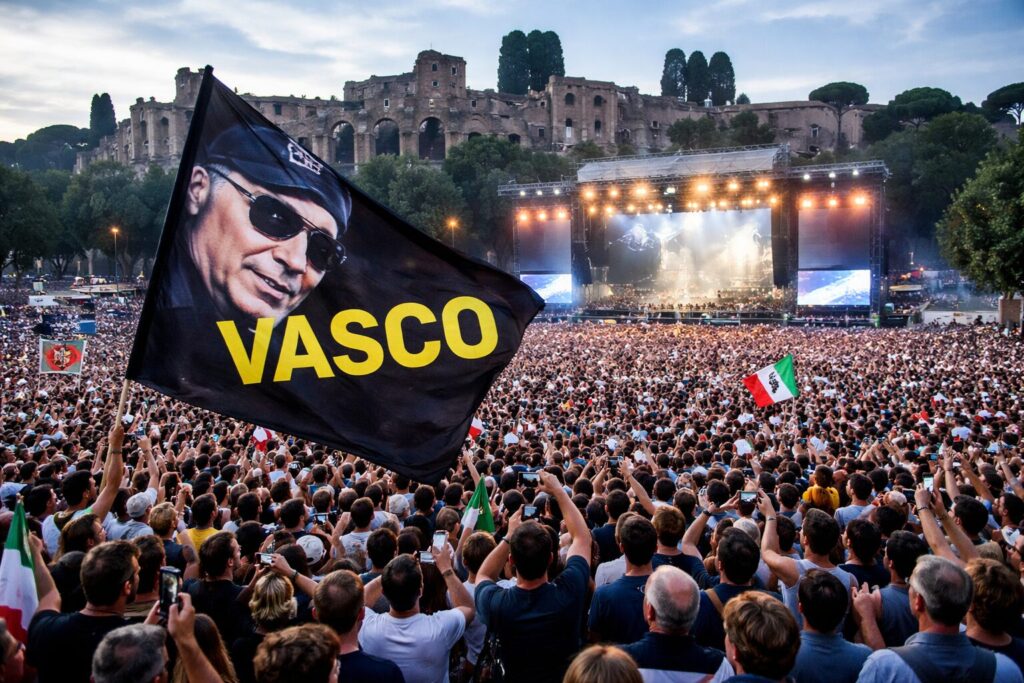 Record di Vasco Rossi: 550mila biglietti per un concerto che unisce Roma in un momento difficile