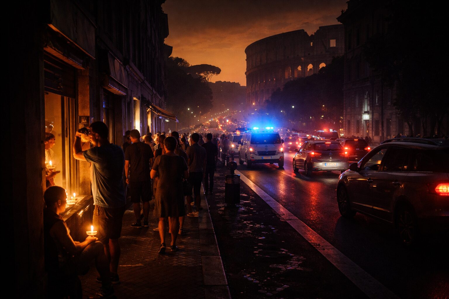 Roma al buio: la crisi energetica colpisce nel caldo torrido