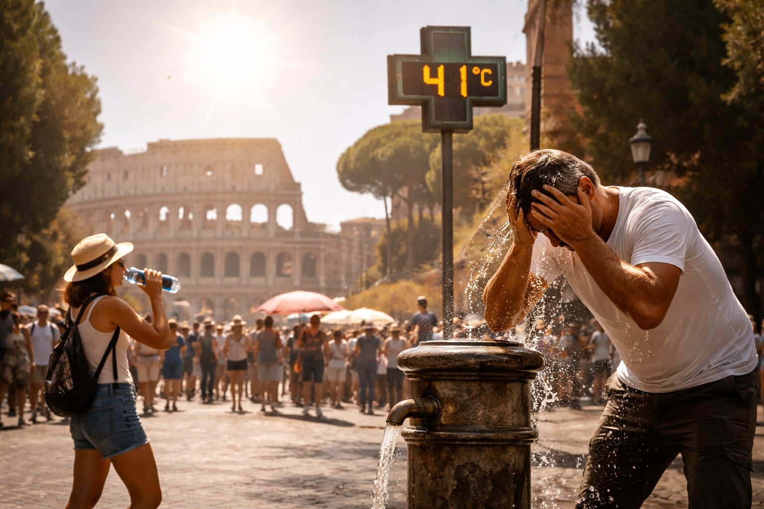 Roma al caldo estremo: come la città combatte le ondate di calore