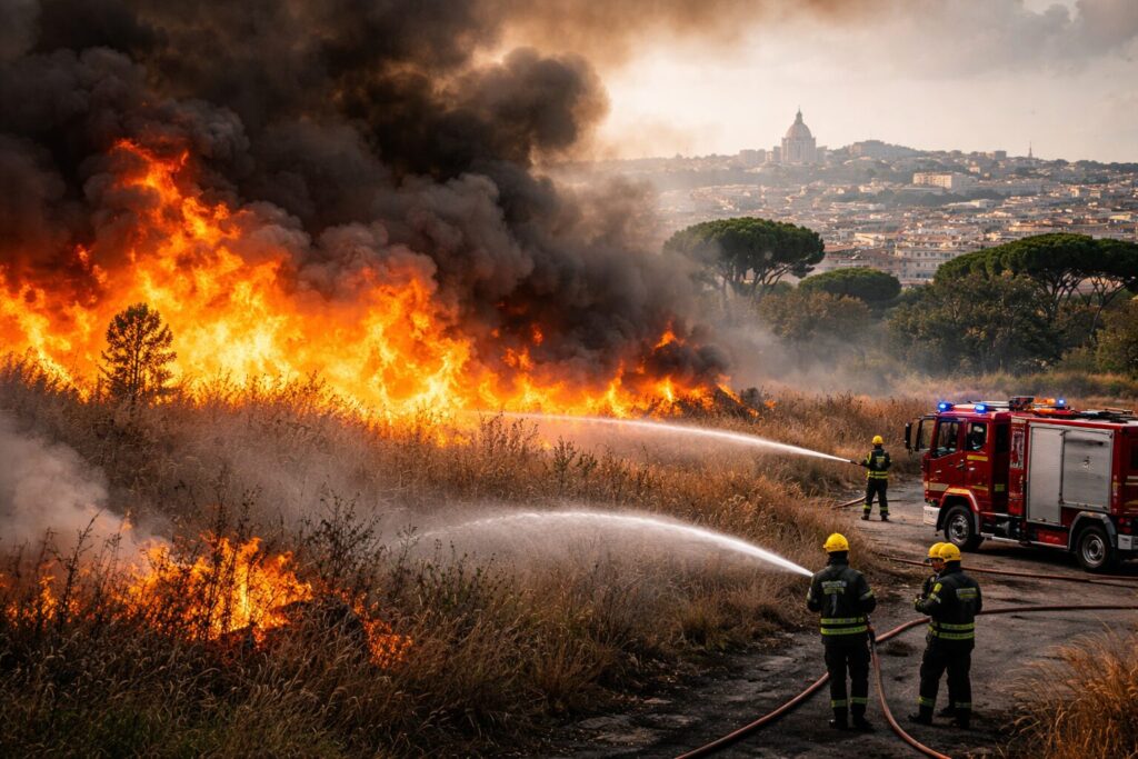 Roma brucia: emergenza incendi e le comunità in allerta