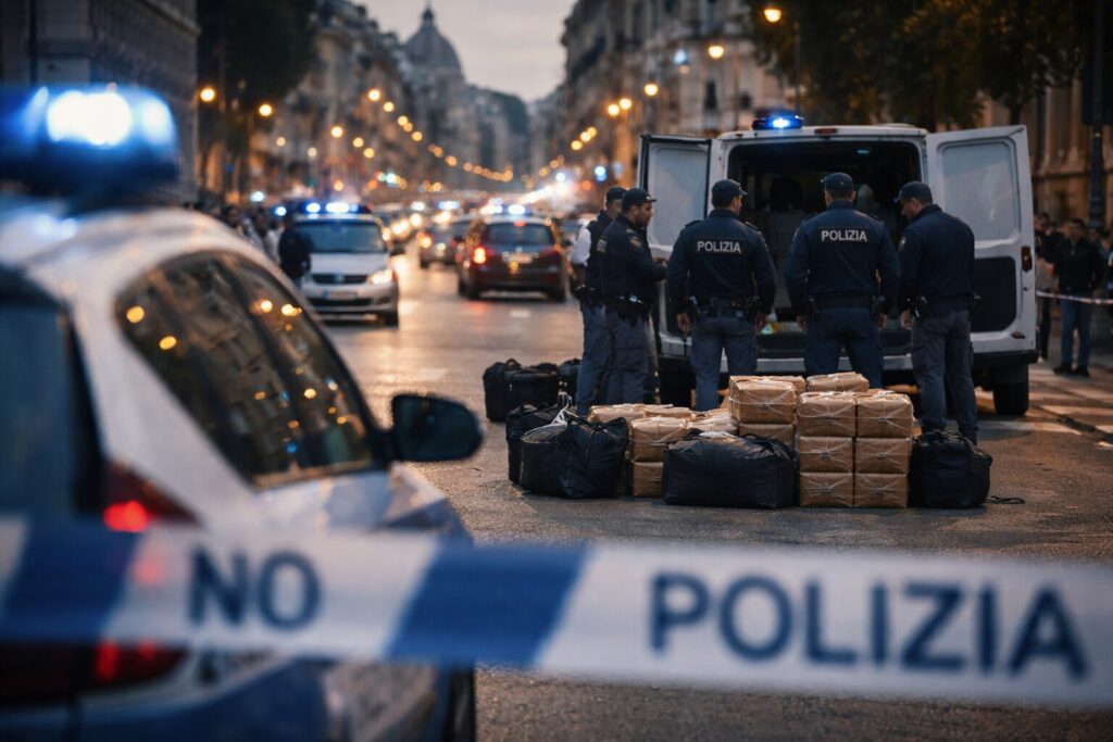 Roma colpita al cuore del traffico: arrestati due pusher con 50 chili di hashish