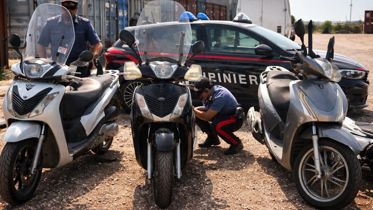 Roma in allerta: smantellata rete di scooter rubati diretti in Africa