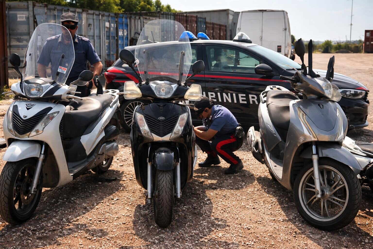 Roma in allerta: smantellata rete di scooter rubati diretti in Africa