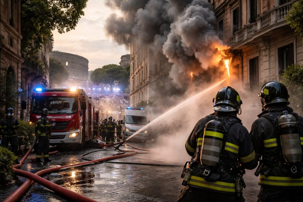 Roma in bilico: incendi e concerti, la città tra emergenze e celebrazioni