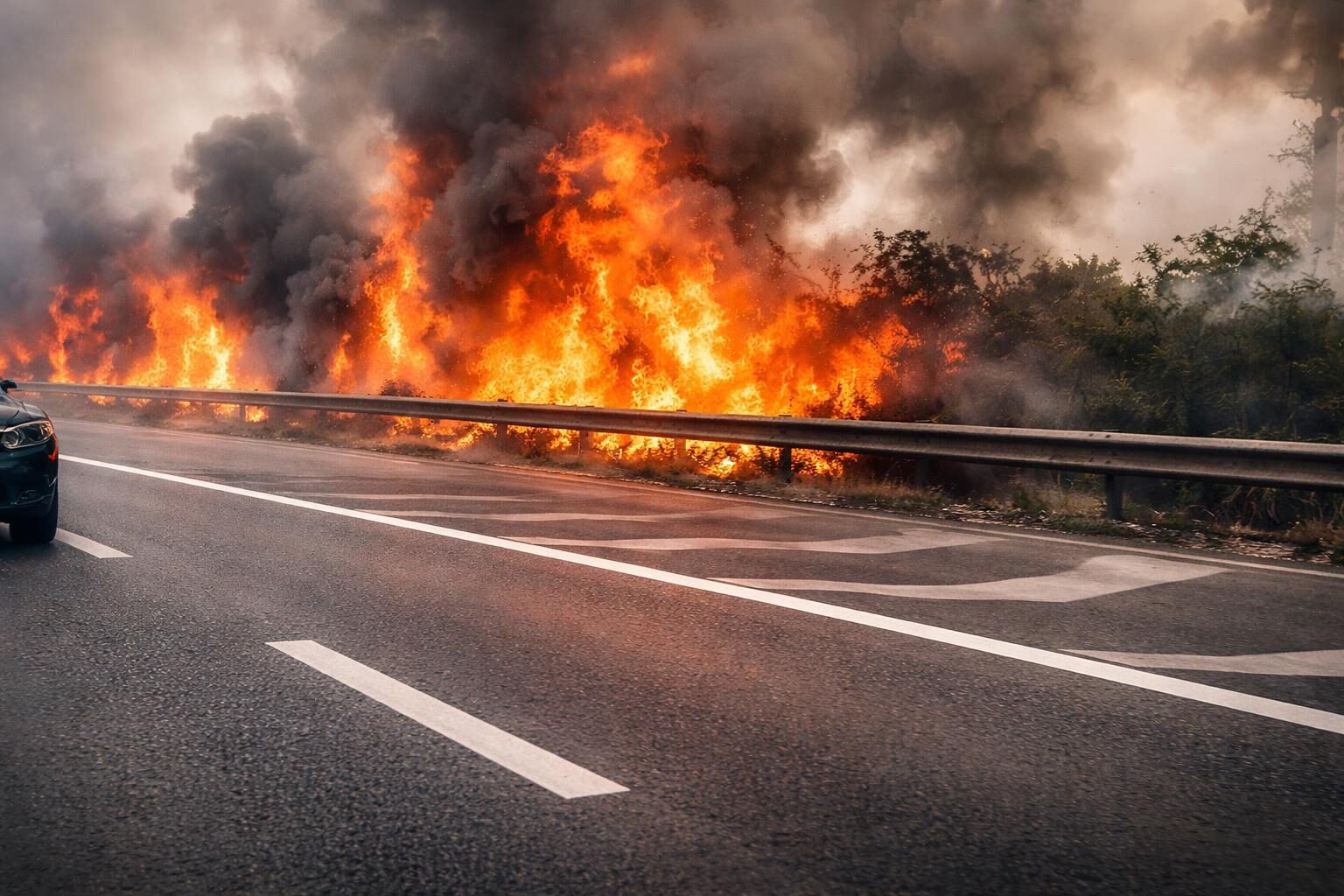 Roma in fiamme: incendi devastanti bloccano il Raccordo Anulare e mettono a rischio la sicurezza stradale