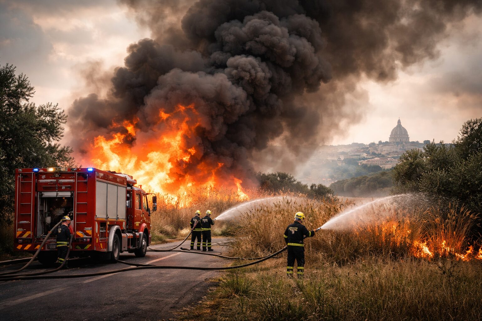 Roma in Fiamme: Incendi di Sterpaglie e Colture Rivelano Un’Emergenza Ignorata