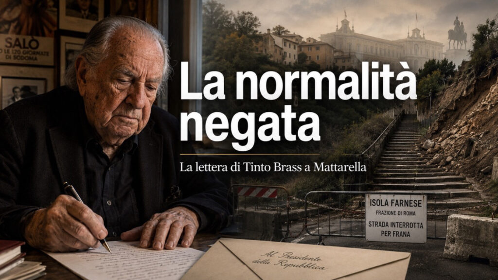 Roma, la lettera di Tinto Brass a Mattarella e quella normalità che lo Stato non riesce più a garantire