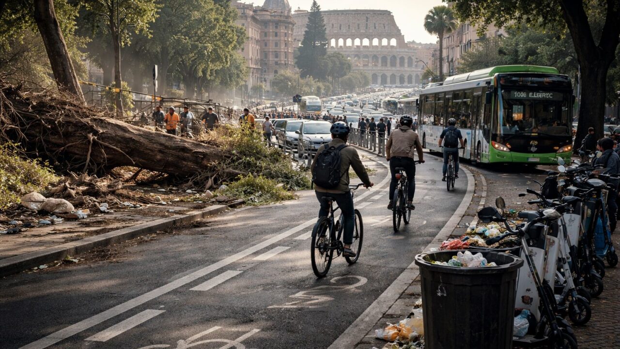 Roma: mobilità sostenibile o degrado ecologico? La battaglia del futuro è qui