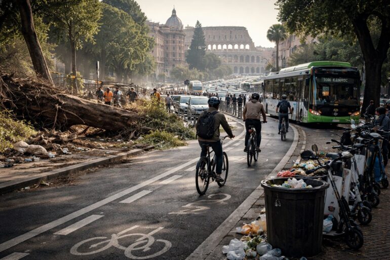 Roma: mobilità sostenibile o degrado ecologico? La battaglia del futuro è qui