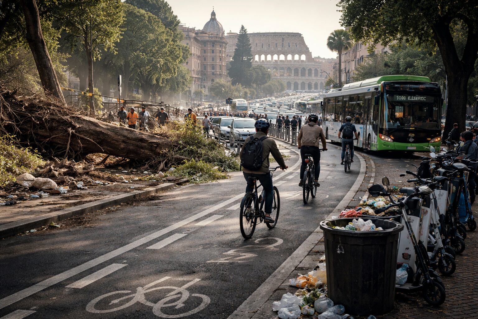 Roma: mobilità sostenibile o degrado ecologico? La battaglia del futuro è qui