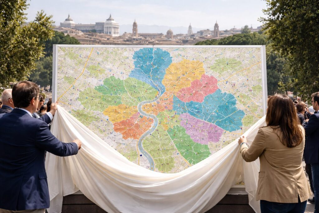 Roma si reimpegna: la nuova mappa dei quartieri segna il futuro della capitale