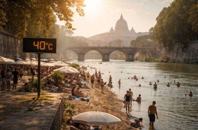 Roma soffoca: la quarta ondata di caldo e la risposta del parco Tiberis