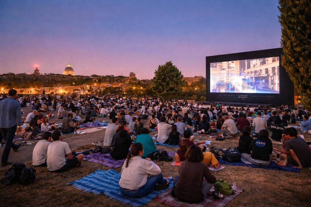 Roma stasera: film grassi all’aperto e eventi musicali da non perdere