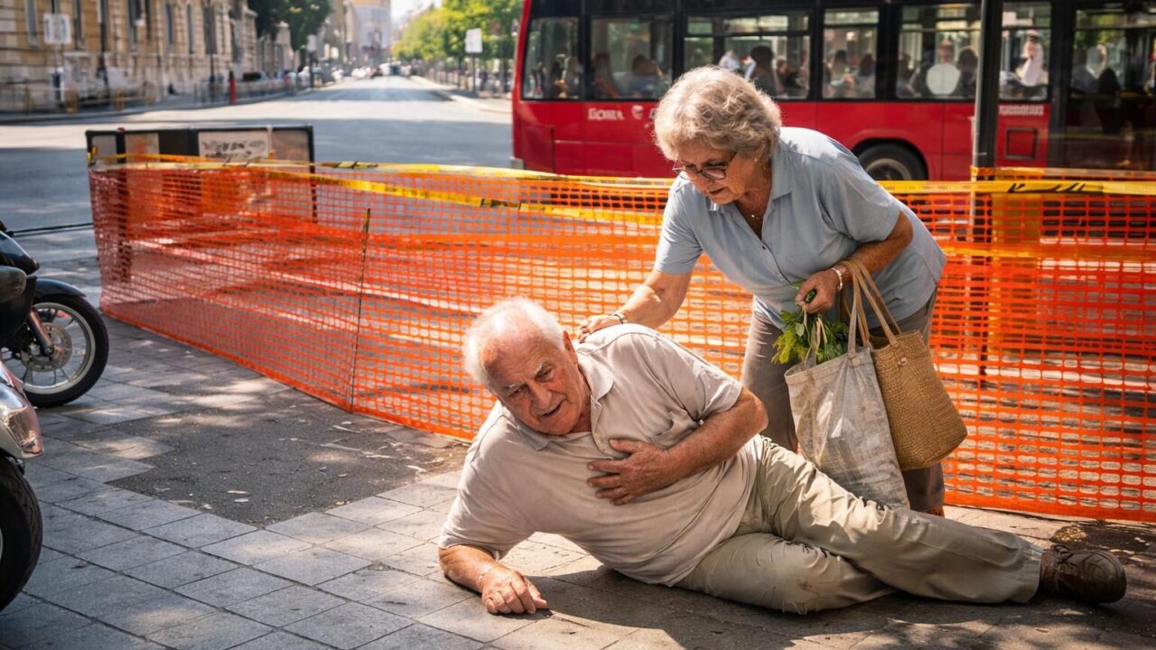 Roma, un’altra vittima delle strade dissestate: il dramma di un anziano davanti alla moglie