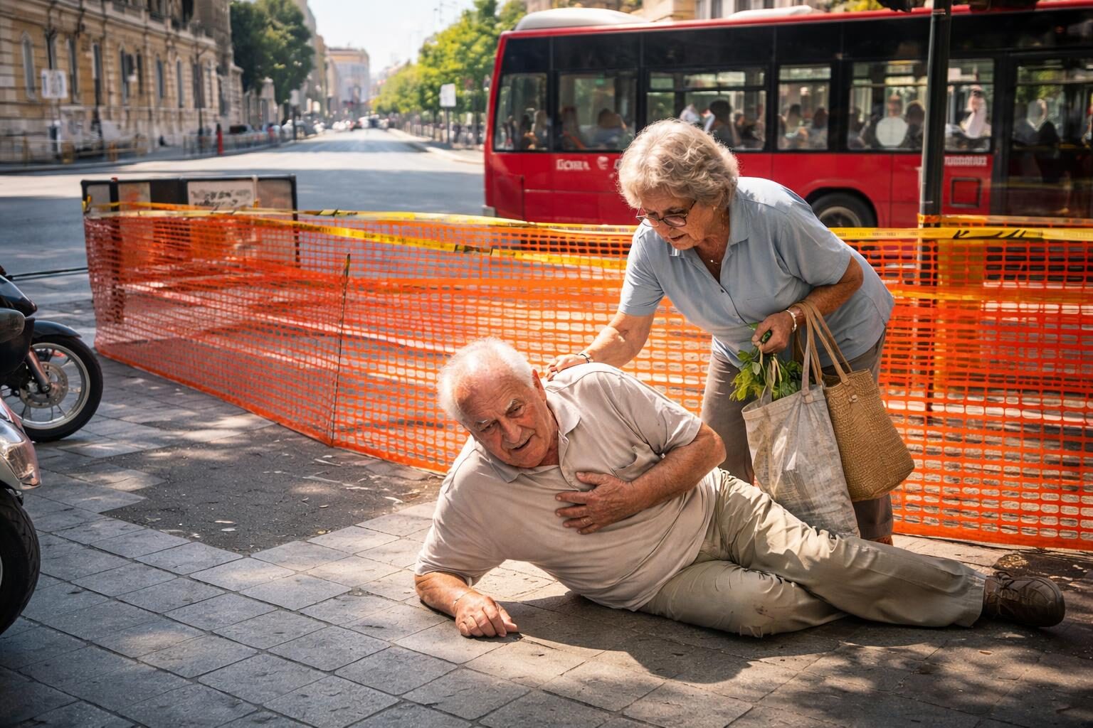 Roma, un'altra vittima delle strade dissestate: il dramma di un anziano davanti alla moglie