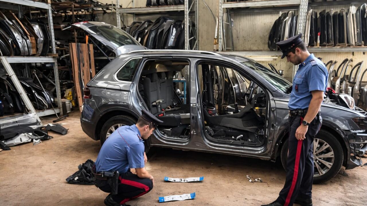 Scoperta officina per auto rubate alla Borghesiana: cinque fermi e un allarme sicurezza