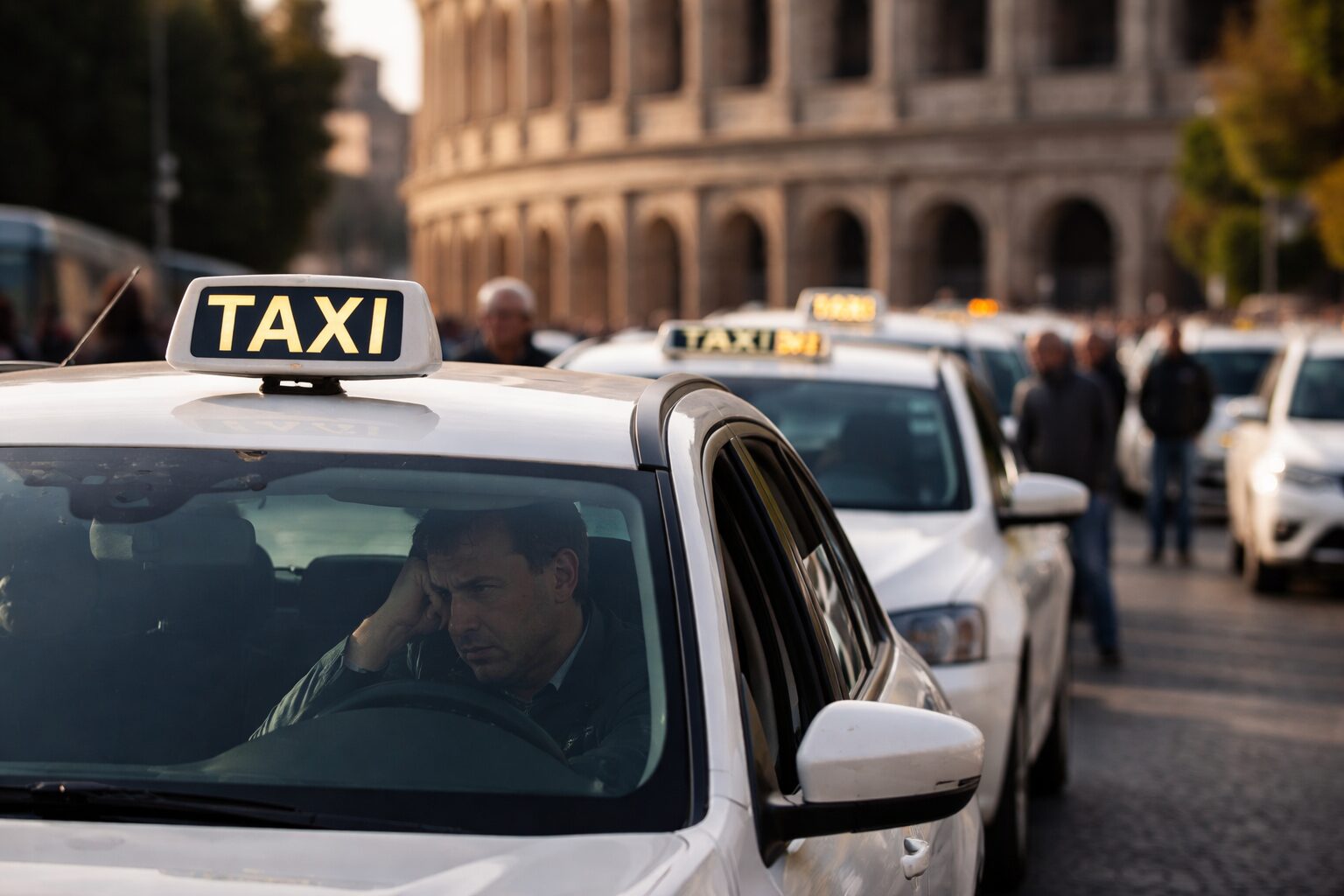 Taxi a Roma in crisi: ristori bloccati e licenze mancate, che fine faranno i conducenti?