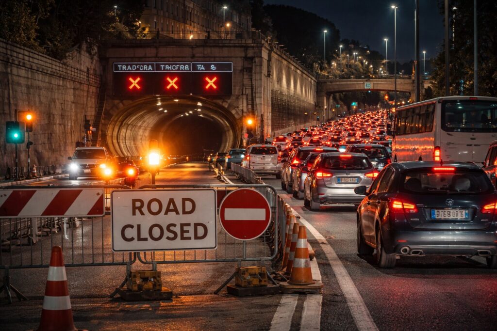Traforo A24: Le chiusure notturne aggraveranno il caos del traffico romano?