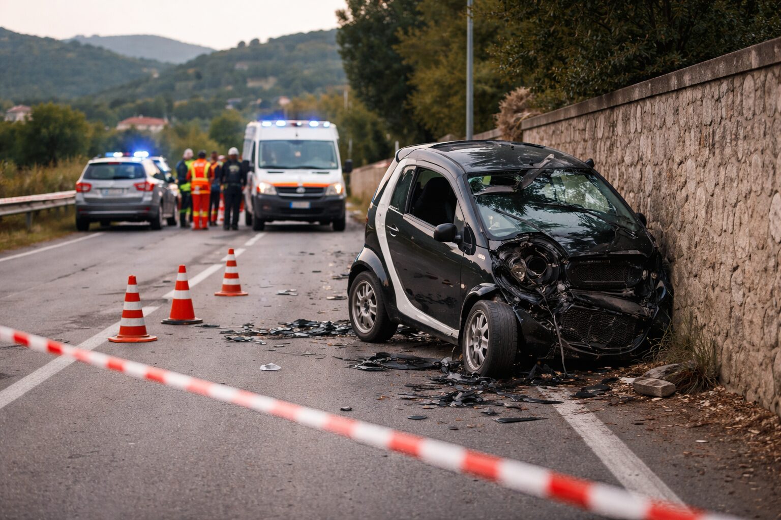 Tragedia a Moricone: perde il controllo dell’auto e muore una donna di 44 anni