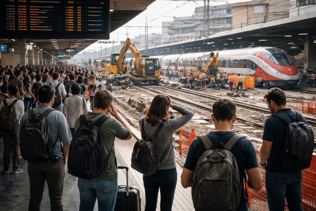 Trasporti in crisi: lavori sul nodo di Firenze allungano i tempi per Roma e Milano