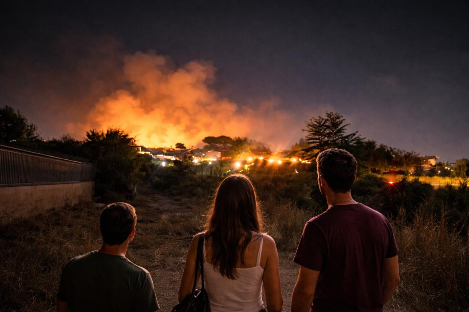Una notte di fuoco a Roma: 174 incendi tra Fiumicino e Tor Sapienza