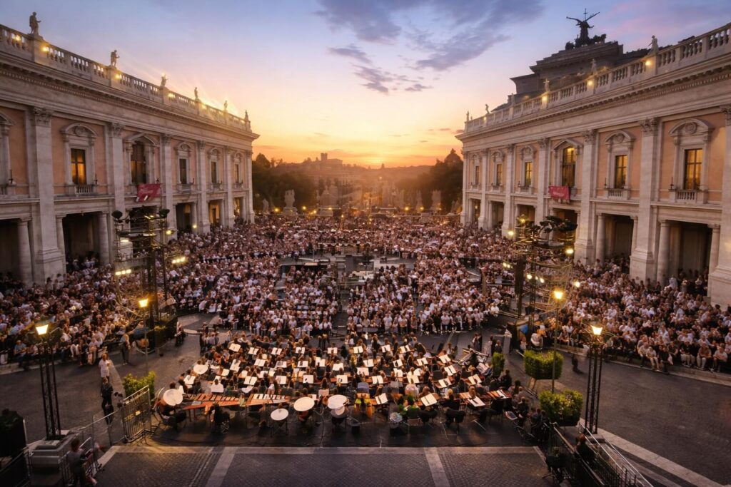 Un’eco che attraversa il tempo: Il tributo a Ennio Morricone in Piazza del Campidoglio