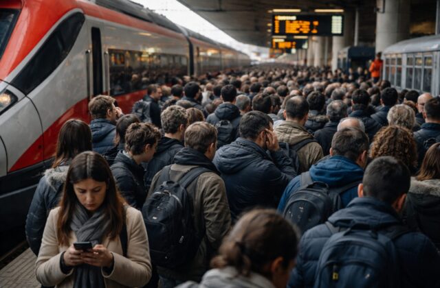 Venerdì nero dei trasporti: pendolari in crisi tra ritardi e disagi