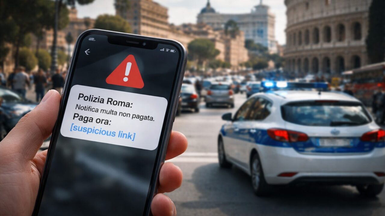 Allerta Multe Fake: Cittadini di Roma nel Mirino delle Truffe SMS