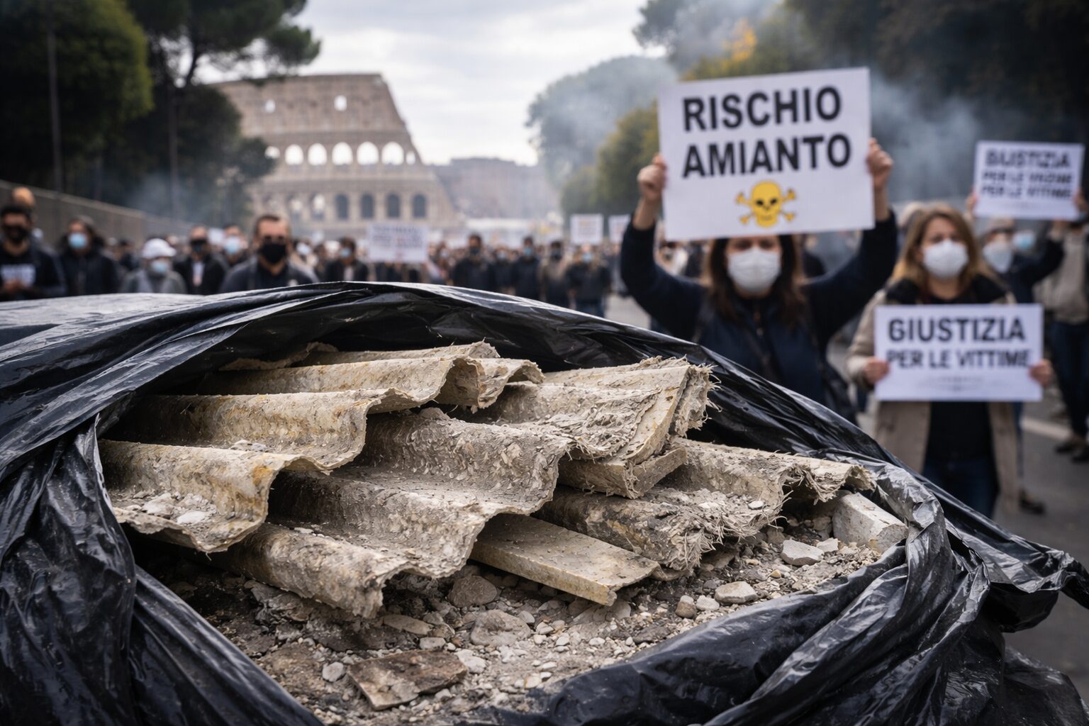 Amianto a Roma: la battaglia delle vittime e il grido di aiuto per maggior tutela