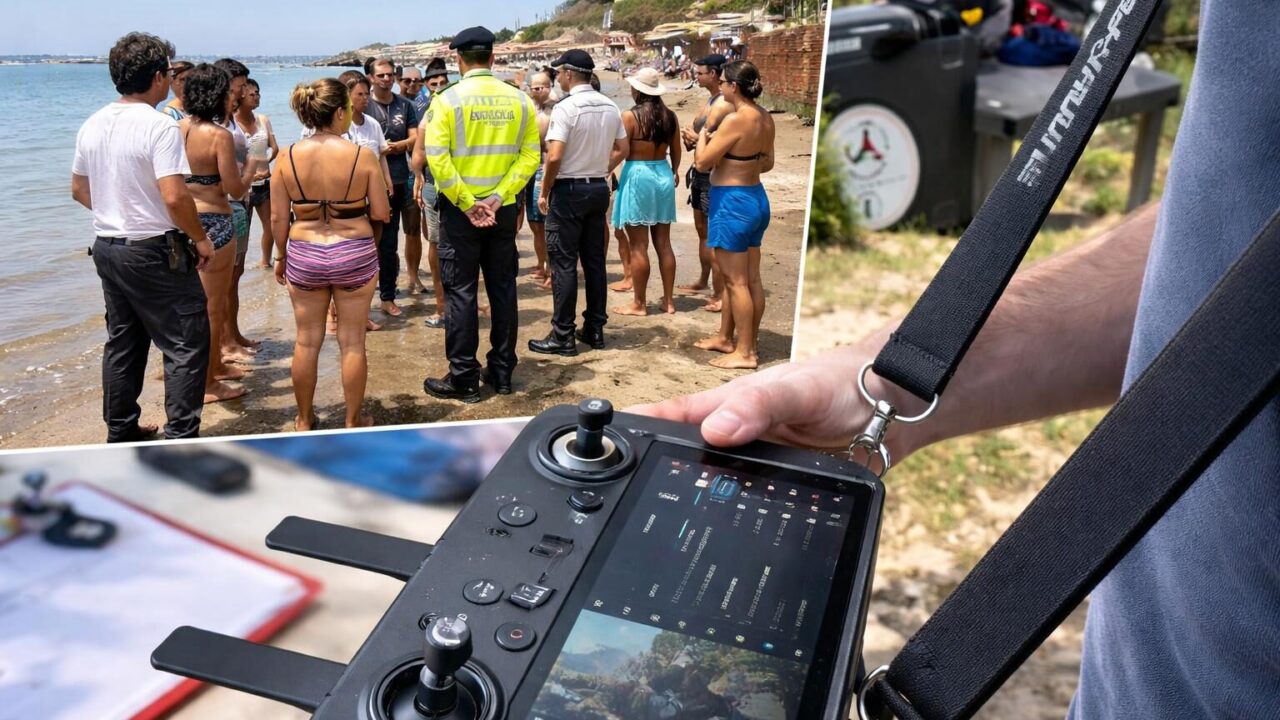 Anzio: Ragazzina Scomparsa Ritrovata grazie ai Droni della Polizia Locale
