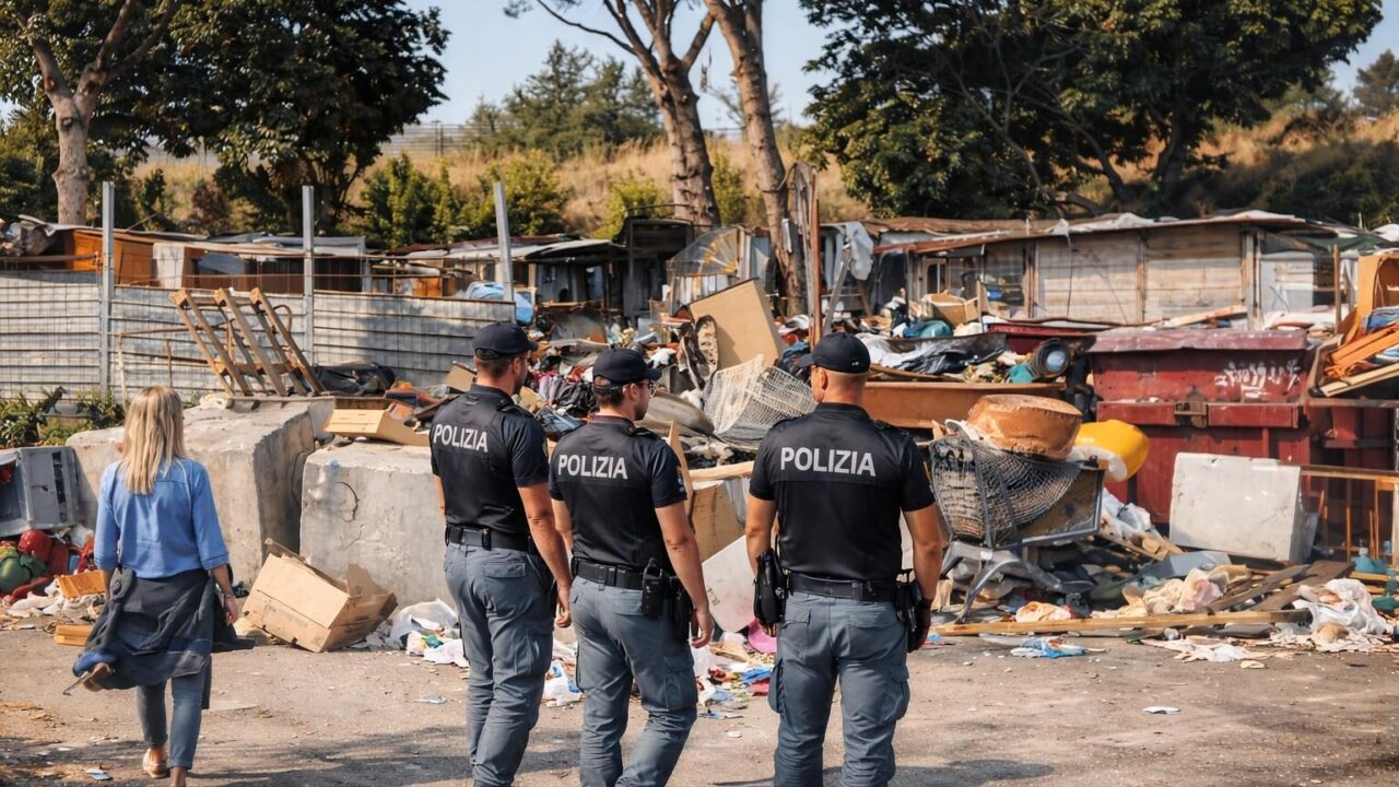 Controlli nei campi rom di Roma: un’operazione che scuote la sicurezza cittadina