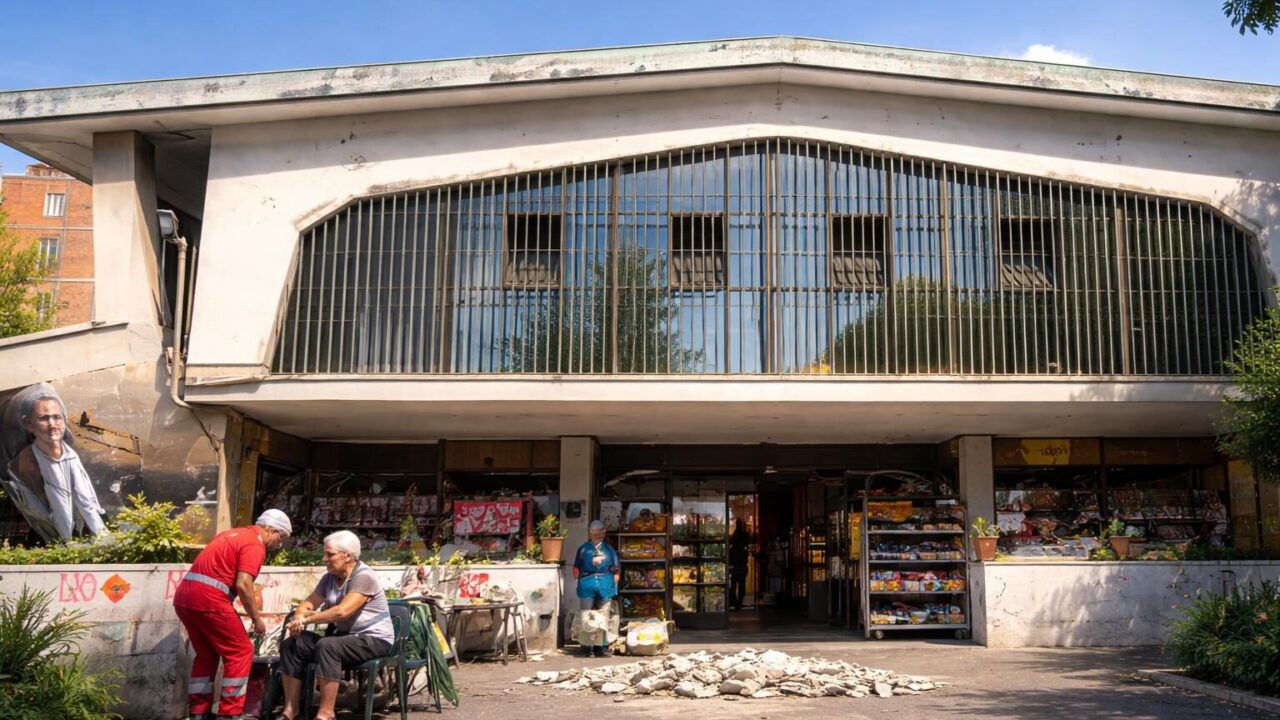 Crollo di intonaco al Mercato del Tufello: un campanello d’allarme per la sicurezza degli anziani a Roma?