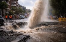 Emergenza idrica a Roma: rottura della conduttura mette in ginocchio il municipio IX