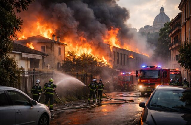 Incendi a Roma: il fuoco minaccia case e patrimoni, è allerta massima