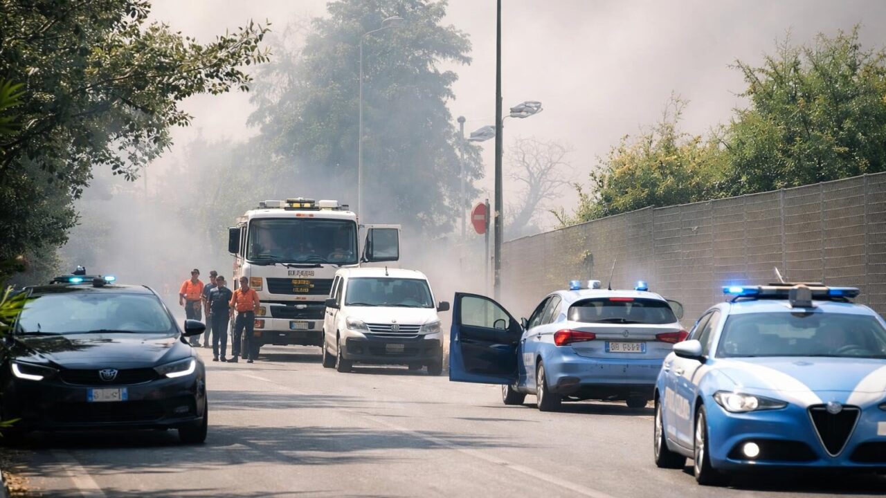 Incendi a Roma: il rogo di via Teano svela la vergogna dei rifiuti abbandonati