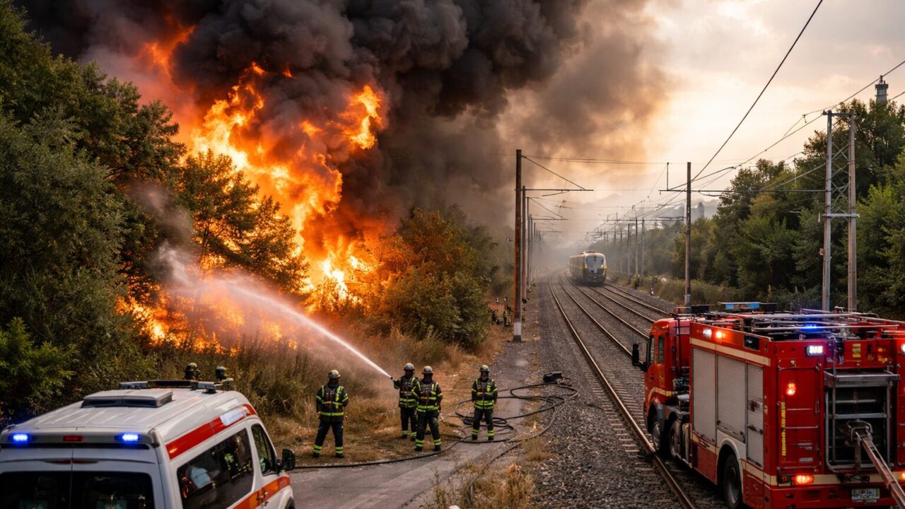 Incendio sulla Roma-Napoli: un campanello d’allarme per la sicurezza dei trasporti