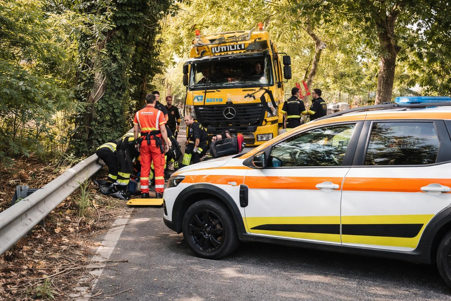 Incidente a Velletri: il carro attrezzi si schianta contro un albero, gravità dei feriti riaccende il dibattito sulla sicurezza stradale