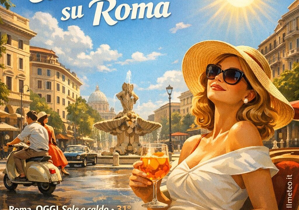 Meteo Roma, previsioni di oggi 23 Agosto 2026: sole e caldo