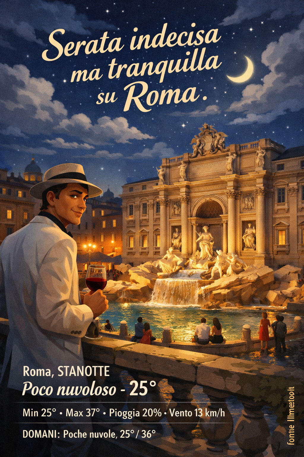 Storia meteo Roma notte - 6 Agosto 2026