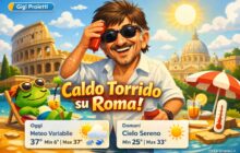 Meteo Roma, previsioni di oggi 7 Agosto 2026: meteo variabile
