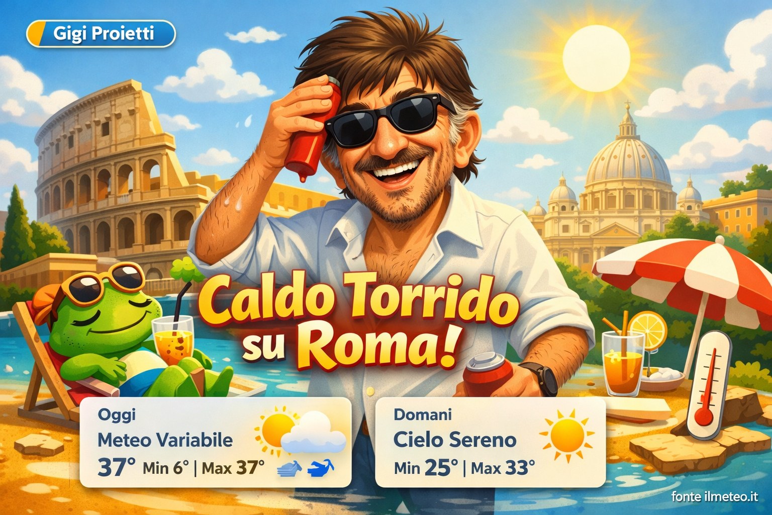 Meteo Roma, previsioni di oggi 7 Agosto 2026: meteo variabile