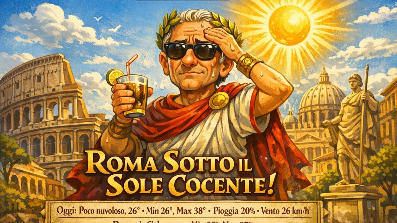 Meteo Roma, previsioni di oggi 10 Agosto 2026: poco nuvoloso